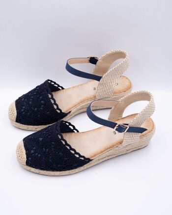 ESPADRILLES COMPENSÉES AVEC DESIGN AU CROCHET 8