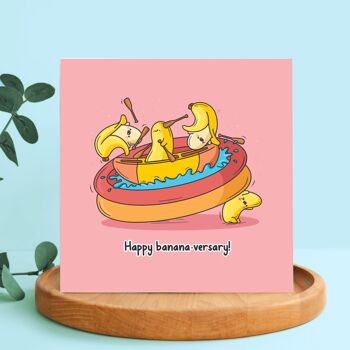 Carte d’anniversaire banane | Carte d'anniversaire | Carte de voeux 5