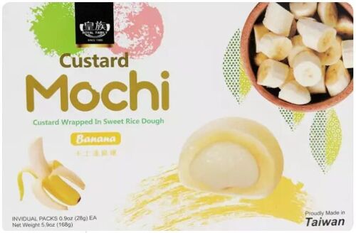 Custard mochi - Banane par 6 - 168gr