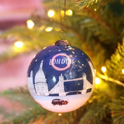 Hand-Painted London Bauble