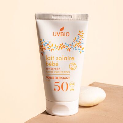 UVBIO - Latte solare bimbo biologico 0-3 anni SPF 50 - 50ml