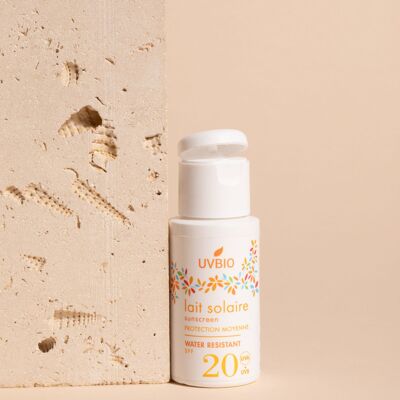 UVBIO - Latte solare biologico SPF 20 viso e corpo - 100ml