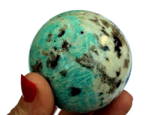 1 Kg Lot of Amazonite Crystal Sphere (5 -7 Pcs) - (45mm - 60mm)