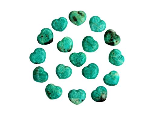 Amazonite Pocket Heart Crystal (30mm)