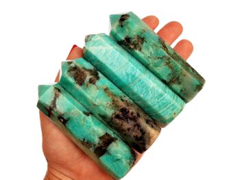 Lot de 5 pièces d'Amazonite Tower Point (95 mm) 3