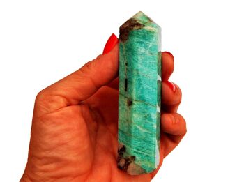 Pointe de baguette Amazonite (95mm) 8