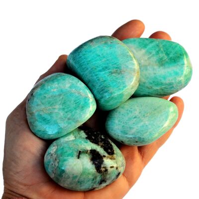 XL Amazonite Crystal Tumbled (250g, 500g, 1000g) - (40mm - 60mm)