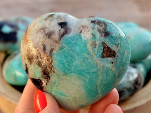 Amazonite Heart Crystal (70mm)