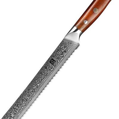 Cuchillo para pan Xinzuo Damasco - Serie B13R Yu
