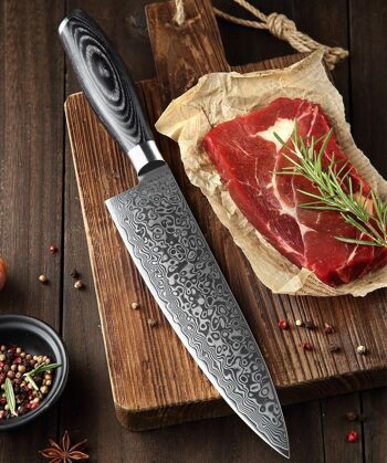 Couteau de chef Xinzuo Damas - Série B20 Ya 5