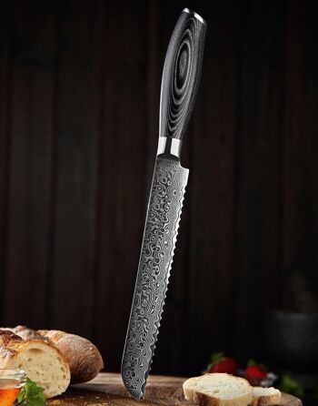Couteau à pain Xinzuo Damas - Série B20 Ya 4