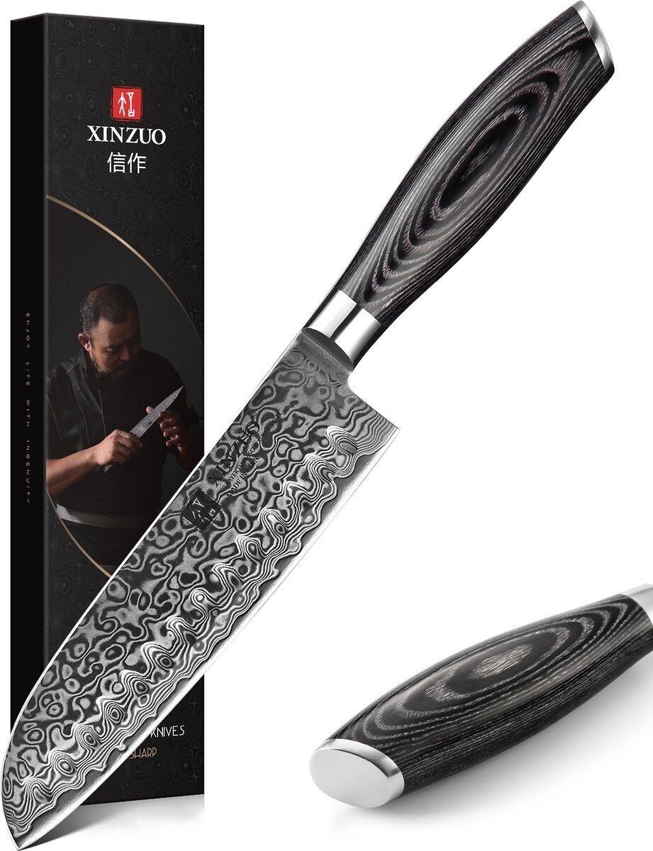 Coltello Xinzuo Damasco Santoku - Serie B20 Ya