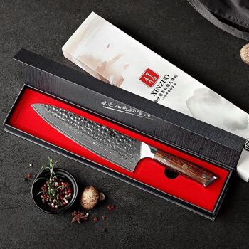 Couteau de chef Xinzuo Damas (8 pouces) - Série B13D Yu 2