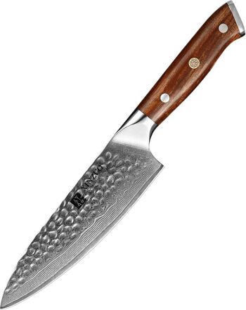Couteau de chef Xinzuo Damas (6.5 pouces) - Série B13D Yu 1