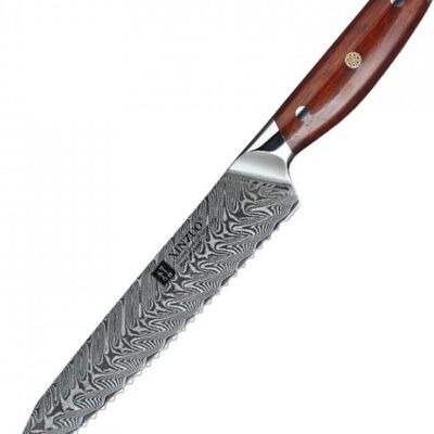 Cuchillo para pan Xinzuo Damasco - Serie B27 Yi