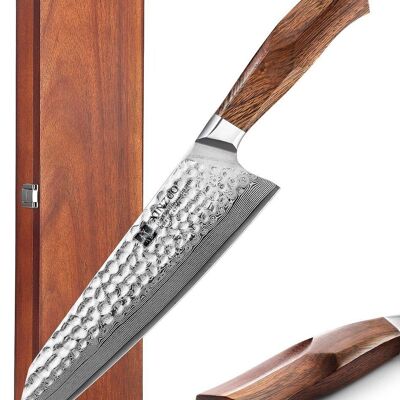 Couteau de chef Xinzuo Damascus SRS13 - Série B32D Feng