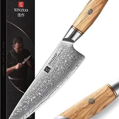 Couteau de chef Xinzuo Damas - Série B37 Lan