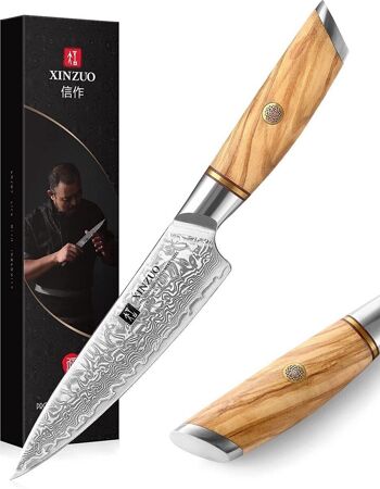 Couteau à légumes Xinzuo Damas - Série B37 Lan 1