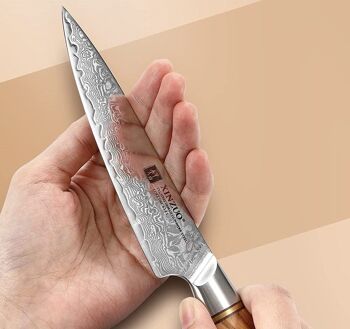 Couteau à légumes Xinzuo Damas - Série B37 Lan 8