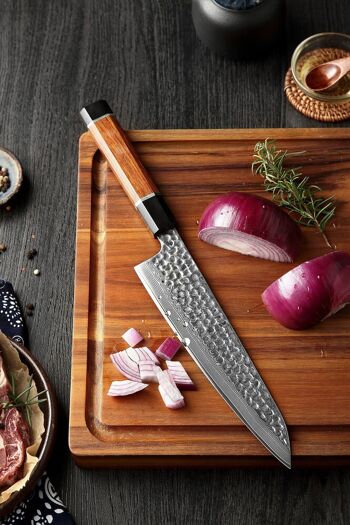 Couteau de chef Xinzuo Damas - Série PM8 Zhen 5