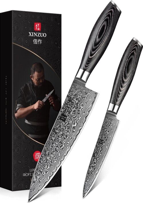 Xinzuo Damascus 2-delige set - B20 Ya Series