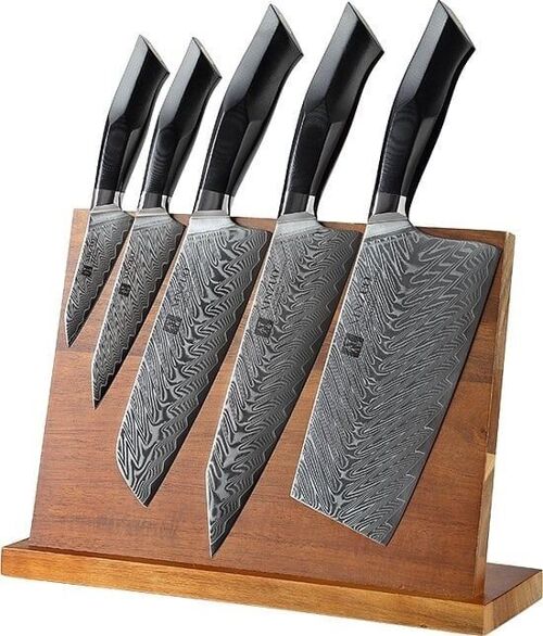 Xinzuo Damascus 6-delige set met blok - B32 Feng Series