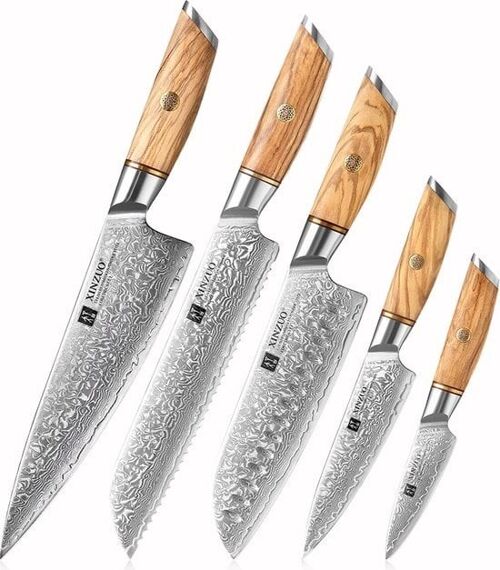 Xinzuo Damascus 5-delige set - B37 Lan Series