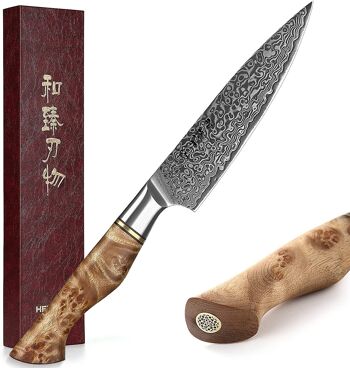 Couteau à légumes HEZHEN Damas - Série Master B30 1