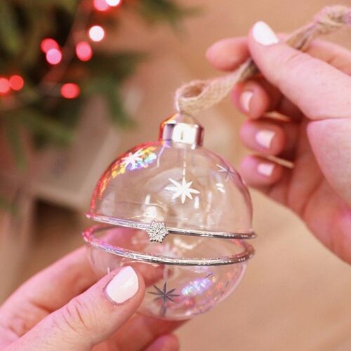 Silver Stars Opening Bauble