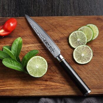 Couteau à légumes HEZHEN Damas - Série B1Z Classic 4