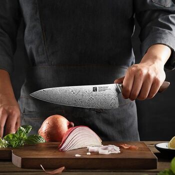 Couteau de chef Xinzuo Damas - Série Jiang B46D 6
