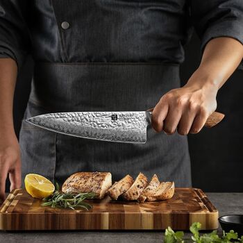 Couteau de chef Xinzuo Damas - Série B46W Jiang 6