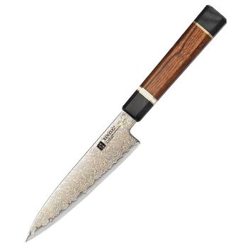 Couteau à légumes Xinzuo Damas en acier et cuivre - Série F5C Zhen 1