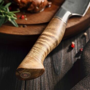 Couteau à steak HEZHEN Damas - Série B30 Master 6