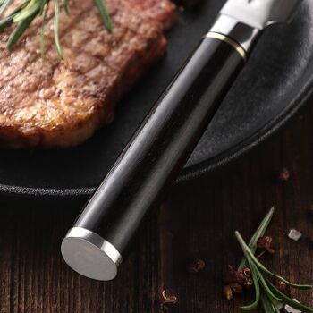 Couteau à steak HEZHEN Damas - Série B1Z Classic 4