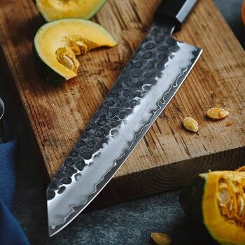 Couteau de chef en acier composite HEZHEN - Série rétro PM8S 2