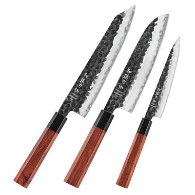 Ensemble 3 pièces en acier composite HEZHEN - Série rétro PM8S