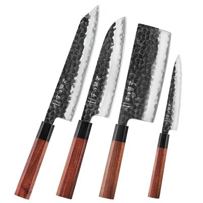 Ensemble de 4 pièces en acier composite HEZHEN - Série rétro PM8S