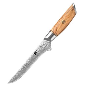 Couteau à filet Xinzuo Damas - Série B37 Lan 1