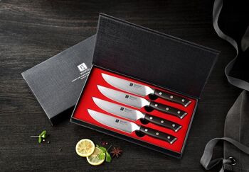 Ensemble de couteaux à steak allemands en acier inoxydable Xinzuo - Série B13S Yu 6
