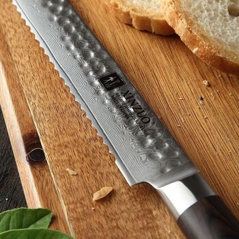 Couteau à pain Xinzuo Damas - Série B1H He 4