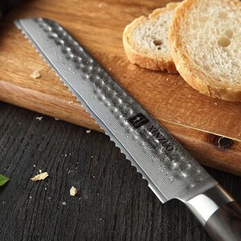 Couteau à pain Xinzuo Damas - Série B1H He 7