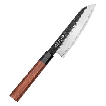 Petit couteau Santoku en acier composite HEZHEN - Série rétro PM8S 1