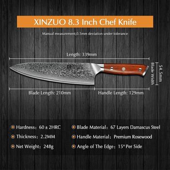 Couteau de chef - Série B13R Yu 9