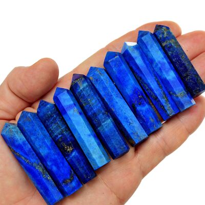 Cristal à pointe à facettes Lapis Lazuli (40 mm - 55 mm)