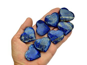 Cristal de cœur Lapis Lazuli (25 mm - 40 mm) 11