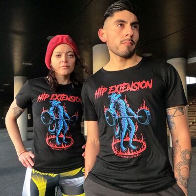 T-shirt unisex con estensione dell'anca