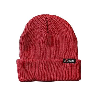 Gorro de punto burdeos