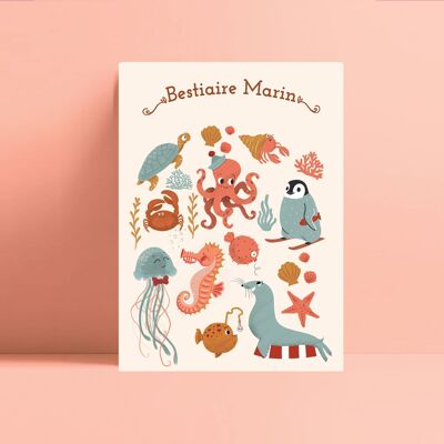 Tarjeta de Bestiario Marino