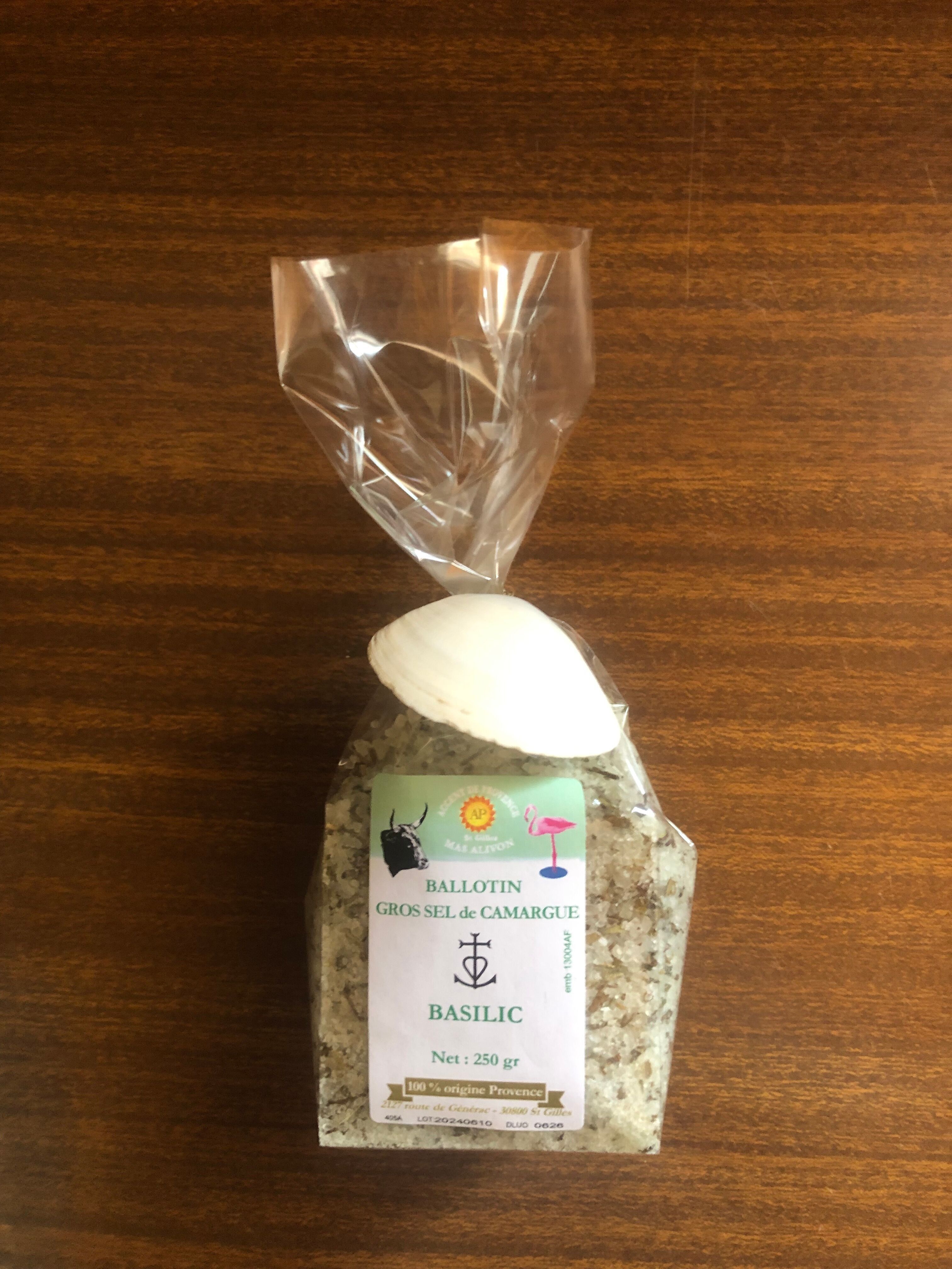 SALE GROSSO AL BASILICO BUSTA 250G